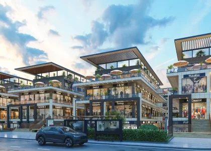 on road view of the galleria